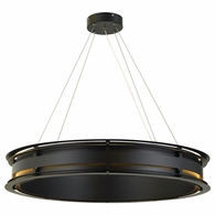 T1058-BK Thumprints Black Bristol Dining Chandelier
