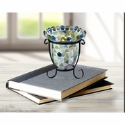 TC17040 Springdale 5.5H Facio 4-Piece Mosaic Candle Holder Set (Candles Not Included)