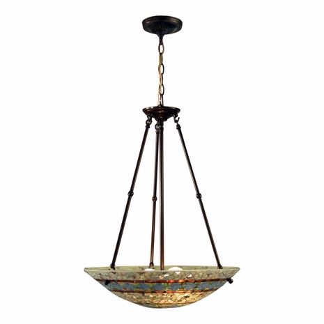 TH12282 Springdale 18W Zaxon Mosaic Inverted Pendant