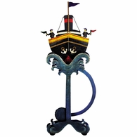 TM045 Authentic Models Panama Tramp Steamer Sky Hook - Hand Made and Hand Painted