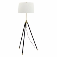 TR201-AB House of Troy Tripod Adjustable Floor Lamp Antique Brass