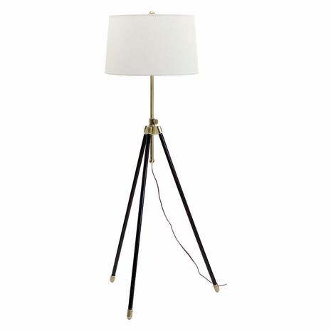 TR201-AB House of Troy Tripod Adjustable Floor Lamp Antique Brass
