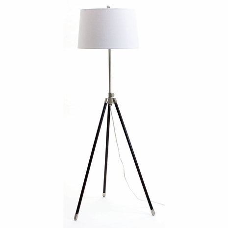 TR201-SN House of Troy Tripod Adjustable Floor Lamp Satin Nickel