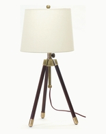 TR250-AB House of Troy Adjustable Tripod Table Lamp Antique Brass
