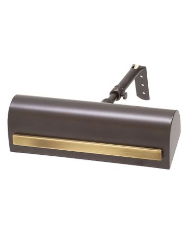 House of Troy TS8-MB/AB Classic Traditional Plug-In Picture Lights in Mahogany Bronze With Antique Brass Accents