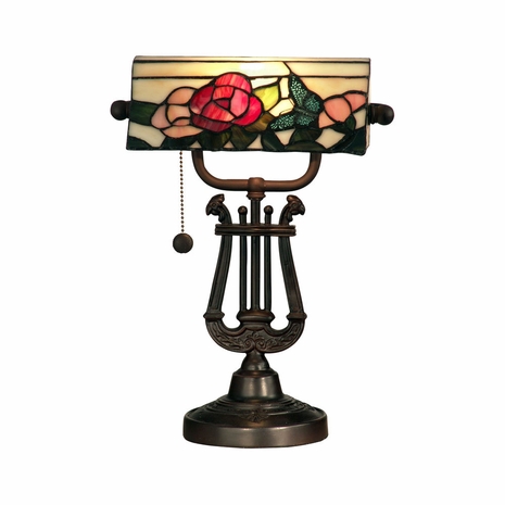TT90186 Dale Tiffany Broadview Bank Tiffany Accent Table Lamp