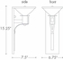u07116 UltraLights Lighting Wall Sconce