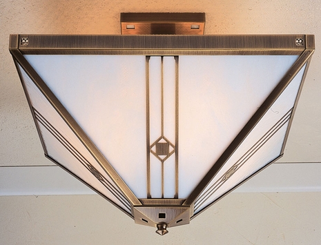 UIH-16 Arroyo Craftsman Sixteen-inch Utopian Inverted Semi-Flush Mount