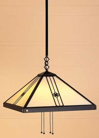 USH-16 Arroyo Craftsman Sixteen-inch Utopian Stem-Hung Hanging Pendant