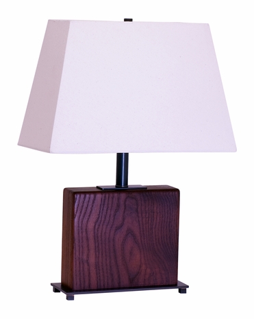 VH250A-OB House of Troy Vermont Carmelized Ash 22" Table Lamp with Oil Rubbed Bronze Accents