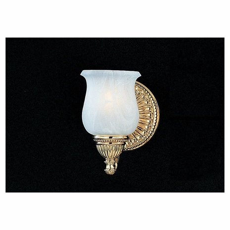 VS5701-PB-DISC Murray Feiss Lighting Nouveau Single-Light Vanity Strip in Polished Brass Clearance Item