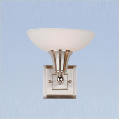 VS8801-BS-PN-DISC Murray Feiss Gravity Brushed Steel and Polished Nickel One-Light Wall Sconce Clearance Item