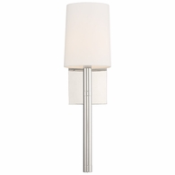 WES-9901-PN Crystorama Weston 1 Light Polished Nickel Sconce