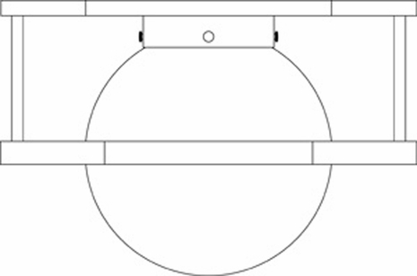 WOCM-14 Arroyo Craftsman Woodlawn 1 Light Flush Mounts and Semi-Flush Mount