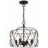 ZUC-A9030-EB-GA Crystorama Zucca 4 Light English Bronze + Antique Gold Lantern Chandelier