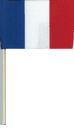 144 France Cotton Flags