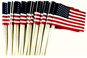 144 USA 4"x6" Cotton Flags