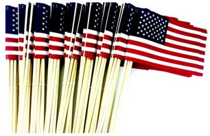 144 USA 4"x6" Cotton Flags