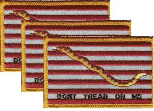 1st Navy Jack Flag Patch<br>Pack of 3