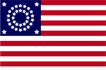 34 Star Flag - Circular