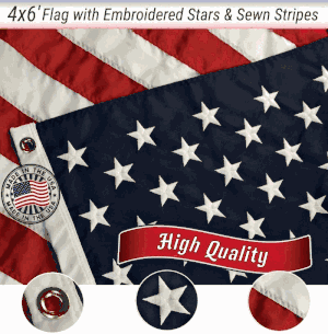 4'x6' American Nylon Flag