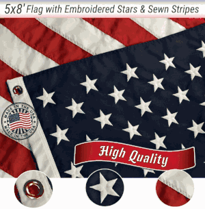 5'x8' American Nylon Flag