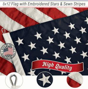 8'x12' American Nylon Flag