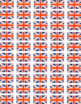 United Kingdom Sheet of 50 Stickers 