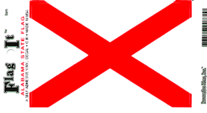 Alabama Flag Decal<br>Pack of 6