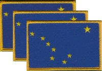 Alaska Flag Patch<br>Pack of 3