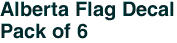 Alberta Flag Decal<br>Pack of 6