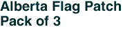 Alberta Flag Patch<br>Pack of 3