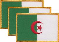 Algeria Flag Patch<br>Pack of 3