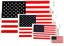 American Flag Decals - Made in USA