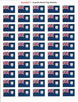 Anguilla Sheet of 50 Stickers