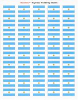 Argentina Sheet of 50 Stickers