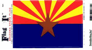 Arizona Flag Decal<br>Pack of 6