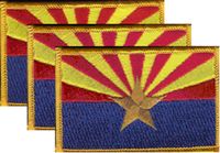 Arizona Flag Patch<br>Pack of 3