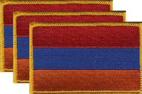 Armenia Flag Patch<br>Pack of 3