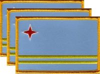Aruba Flag Patch<br>Pack of 3
