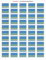 Aruba Sheet of 50 Stickers