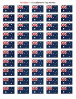 Australia Sheet of 50 Stickers
