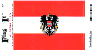 Austria Flag Decal<br>Pack of 6