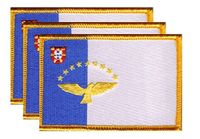 Azores Flag Patch<br>Pack of 3