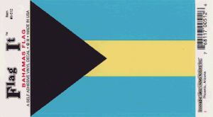 Bahamas Flag Decal<br>Pack of 6