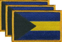 Bahamas Flag Patch<br>Pack of 3