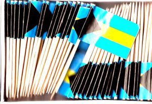 Bahamas Flag Toothpicks