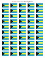Bahamas Sheet of 50 Stickers