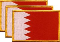 Bahrain Flag Patch<br>Pack of 3