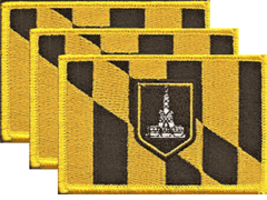 Baltimore Flag Patch<br>Pack of 3